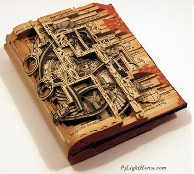 Brian Dettmer Awesome Book Carving